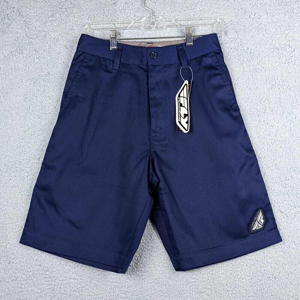 Fly Racing Shorts Men's 28 Navy Standard Pilot 9.5" Inseam Premium MTB Cycling